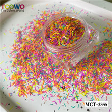 Load image into Gallery viewer, TCT-928 Mix Colors Strip Glitter Tinsel Epoxy Resin Glitter for Nails Art Manicure Tumbler Card Making Crafts Nail Gel, Non-Toxic Shining BOPET Glitter Sequins with MSDS Certification
