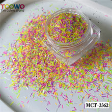 Load image into Gallery viewer, TCT-928 Mix Colors Strip Glitter Tinsel Epoxy Resin Glitter for Nails Art Manicure Tumbler Card Making Crafts Nail Gel, Non-Toxic Shining BOPET Glitter Sequins with MSDS Certification
