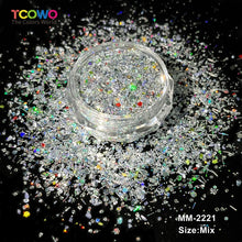 Load image into Gallery viewer, TCT-637 Christmas Mix Nails Stone Nail Art Decoration Festive DIY Crafts Glitter Home Decor Party Supplies
