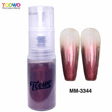Load image into Gallery viewer, TCT-927 Cosmetic Grade Mica Powder Dark Pearl Pigment Ombre Nail Mist Spray Gradient Effect Glitter Powder for Nail Art Crafts
