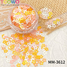 Load image into Gallery viewer, TCT-1054&amp;TCT-1055 Kawaii Macaron PET Glitter Sequins Bulk Valentine Heart Flower Star Shapes Non-Toxic Solvent Resistant Perfect for Nail Art and DIY Creations
