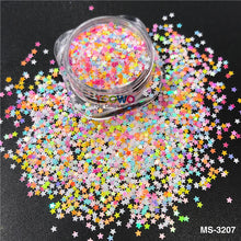 Load image into Gallery viewer, TCT-894 1MM Smallest Size Star Shape Mix Glitter Sequin for Resin Crafts DIY Projects Nails Art Makeup Cosmetics Party Decorations | TCOWO
