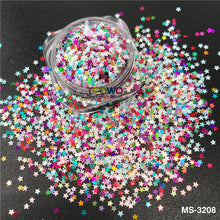 Load image into Gallery viewer, TCT-894 1MM Smallest Size Star Shape Mix Glitter Sequin for Resin Crafts DIY Projects Nails Art Makeup Cosmetics Party Decorations | TCOWO
