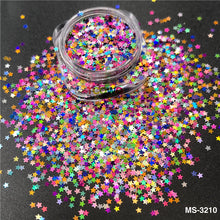 Load image into Gallery viewer, TCT-894 1MM Smallest Size Star Shape Mix Glitter Sequin for Resin Crafts DIY Projects Nails Art Makeup Cosmetics Party Decorations | TCOWO
