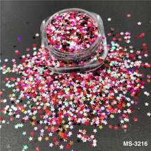 Load image into Gallery viewer, TCT-894 1MM Smallest Size Star Shape Mix Glitter Sequin for Resin Crafts DIY Projects Nails Art Makeup Cosmetics Party Decorations | TCOWO

