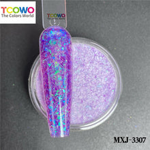 Load image into Gallery viewer, TCT-922 Iridescent Rainbow Shards Glitter Acrylic Powder, EMA Material (2-7min Customizable Drying), 2 In 1 Acrylic &amp; Dipping Powder, Non-Toxic Long Lasting, TCOWO (MSDS Certified)
