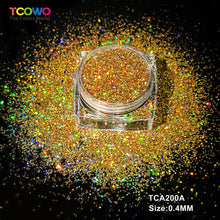Load image into Gallery viewer, TCT-1063 &amp; TCT-1064 Fine &amp; Chunky Holographic PET Glitter Bulk Glitter for Nails High Brightness Safe Vegan Resin Craft Makeup Body Decoration
