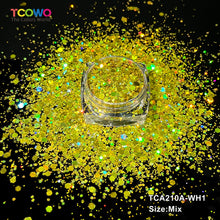 Load image into Gallery viewer, TCT-1063 &amp; TCT-1064 Fine &amp; Chunky Holographic PET Glitter Bulk Glitter for Nails High Brightness Safe Vegan Resin Craft Makeup Body Decoration
