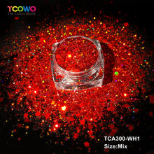 Load image into Gallery viewer, TCT-1063 &amp; TCT-1064 Fine &amp; Chunky Holographic PET Glitter Bulk Glitter for Nails High Brightness Safe Vegan Resin Craft Makeup Body Decoration
