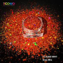 Load image into Gallery viewer, TCT-1063 &amp; TCT-1064 Fine &amp; Chunky Holographic PET Glitter Bulk Glitter for Nails High Brightness Safe Vegan Resin Craft Makeup Body Decoration
