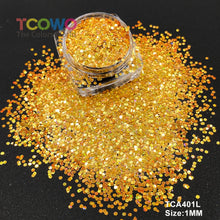 Load image into Gallery viewer, TCT-045 Mix Chunky Holographic Glitter Powder, a high-quality PET decorative material with long-lasting sparkle and holographic effect, ideal for personal and wholesale use.
