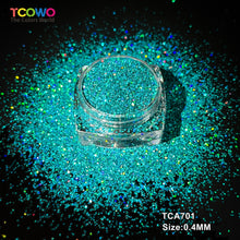 Load image into Gallery viewer, TCT-1063 &amp; TCT-1064 Fine &amp; Chunky Holographic PET Glitter Bulk Glitter for Nails High Brightness Safe Vegan Resin Craft Makeup Body Decoration
