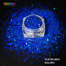 Load image into Gallery viewer, TCT-1063 &amp; TCT-1064 Fine &amp; Chunky Holographic PET Glitter Bulk Glitter for Nails High Brightness Safe Vegan Resin Craft Makeup Body Decoration
