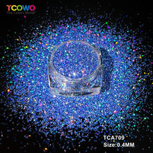 Load image into Gallery viewer, TCT-1063 &amp; TCT-1064 Fine &amp; Chunky Holographic PET Glitter Bulk Glitter for Nails High Brightness Safe Vegan Resin Craft Makeup Body Decoration
