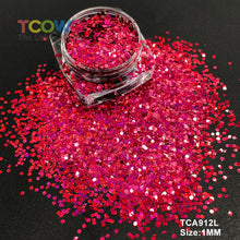 Load image into Gallery viewer, TCT-045 Mix Chunky Holographic Glitter Powder, a high-quality PET decorative material with long-lasting sparkle and holographic effect, ideal for personal and wholesale use.
