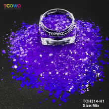 Load image into Gallery viewer, TCT-025 Mix Color Chunky &amp; Fine Glitter, Solvent Resistant Sequins for Nail Art, Nail Gel, Nail Polish, Makeup &amp; DIY Decoration

