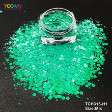 Load image into Gallery viewer, TCT-025 Mix Color Chunky &amp; Fine Glitter, Solvent Resistant Sequins for Nail Art, Nail Gel, Nail Polish, Makeup &amp; DIY Decoration
