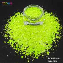 Load image into Gallery viewer, TCT-025 Mix Color Chunky &amp; Fine Glitter, Solvent Resistant Sequins for Nail Art, Nail Gel, Nail Polish, Makeup &amp; DIY Decoration
