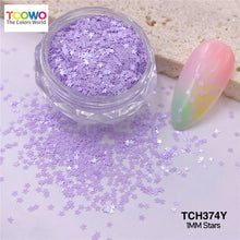 Load image into Gallery viewer, TCT-915 | 1MM White Macaroon Kawaii Star Glitter Sequin for Nail Art Makeup Crafts DIY Tumbler Epoxy Resin - Non-Toxic Shining Glitter by TCOWO
