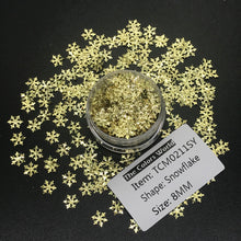 Load image into Gallery viewer, TCT-201 TCOWO Holiday Customs Twinkle Christmas Snowflakes Biodegradable Glitter Nail Art Glitter
