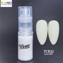 Load image into Gallery viewer, TCT-921 Fine Glitter Ombre Powder Spray, Gold Background Iridescent Rainbow Glitter, 12 Colors 38um, Easy to Use for Nail Art Hair Skin Crafts, MSDS Certified, Guangdong China
