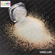 Load image into Gallery viewer, TCT-898 | High Grade Polyester Hexagon Fine Glitter Bulk Non-Toxic Holographic Iridescent Rainbow Pearl Color Sparkly Glitter
