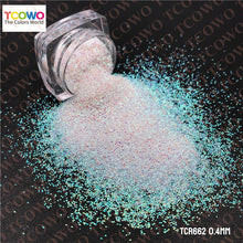Load image into Gallery viewer, TCT-898 | High Grade Polyester Hexagon Fine Glitter Bulk Non-Toxic Holographic Iridescent Rainbow Pearl Color Sparkly Glitter
