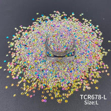Load image into Gallery viewer, TCT-969 Fish Scale &amp; Bubble Glitter Chunky Size Unique Mixed Color Finish 50g/200g/500g for Nail Art DIY Crafts
