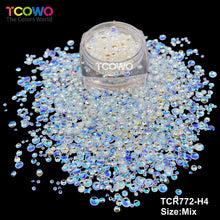 Load image into Gallery viewer, TCT-1032 Bubble Glitter Eco-Friendly Non-Toxic Polyester Chunky Beads 1mm 2mm 3mm Mix Multi Colors for DIY Nail Crafts Snowglobe Cups Face Body Decoration Wholesale Factory Supply
