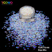 Load image into Gallery viewer, TCT-1032 Bubble Glitter Eco-Friendly Non-Toxic Polyester Chunky Beads 1mm 2mm 3mm Mix Multi Colors for DIY Nail Crafts Snowglobe Cups Face Body Decoration Wholesale Factory Supply
