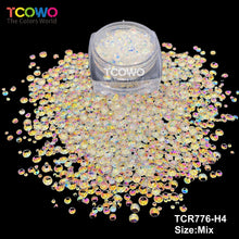 Load image into Gallery viewer, TCT-1032 Bubble Glitter Eco-Friendly Non-Toxic Polyester Chunky Beads 1mm 2mm 3mm Mix Multi Colors for DIY Nail Crafts Snowglobe Cups Face Body Decoration Wholesale Factory Supply
