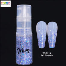 Load image into Gallery viewer, TCT-907 Holographic Irregular Shards Body Glitter Spray Laser Shimmer Powder for Face Hair Nail Skin Party Makeup
