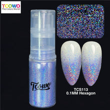 Load image into Gallery viewer, TCT-913 Holo Fine Glitter Spray Bottle Kit 12 Colors Sparkly Starry Shimmer Powder for Hair Body Nails Crafts Party Cosmetics Solvent Resistant
