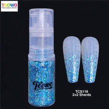 Load image into Gallery viewer, TCT-907 Holographic Irregular Shards Body Glitter Spray Laser Shimmer Powder for Face Hair Nail Skin Party Makeup
