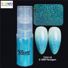 Load image into Gallery viewer, TCT-913 Holo Fine Glitter Spray Bottle Kit 12 Colors Sparkly Starry Shimmer Powder for Hair Body Nails Crafts Party Cosmetics Solvent Resistant
