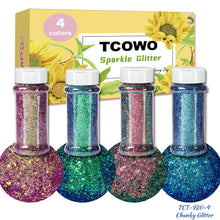 Load image into Gallery viewer, TCT-920 Chameleon Glitter Chunky Powder Color Shift Shaker for Crafts, DIY, Manicure, Epoxy Resin, Non-Toxic PET Glitter, Wholesale, Made in Guangdong China
