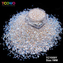 Load image into Gallery viewer, TCT-1035 Wholesale Embossed Eco-Friendly High Sparkle Silver Mirror Glitter Powder Bulk 1MM Fine Chunky PET Non-Toxic for Nails Tumblers Resin Crafts Party Decor Cosmetics Valentines Printing&nbsp;
