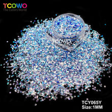 Load image into Gallery viewer, TCT-1035 Wholesale Embossed Eco-Friendly High Sparkle Silver Mirror Glitter Powder Bulk 1MM Fine Chunky PET Non-Toxic for Nails Tumblers Resin Crafts Party Decor Cosmetics Valentines Printing&nbsp;
