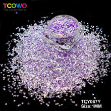 Load image into Gallery viewer, TCT-1035 Wholesale Embossed Eco-Friendly High Sparkle Silver Mirror Glitter Powder Bulk 1MM Fine Chunky PET Non-Toxic for Nails Tumblers Resin Crafts Party Decor Cosmetics Valentines Printing&nbsp;
