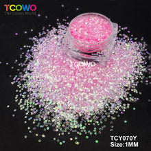 Load image into Gallery viewer, TCT-1035 Wholesale Embossed Eco-Friendly High Sparkle Silver Mirror Glitter Powder Bulk 1MM Fine Chunky PET Non-Toxic for Nails Tumblers Resin Crafts Party Decor Cosmetics Valentines Printing&nbsp;
