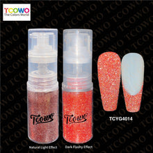 Load image into Gallery viewer, TCT-899 Reflective Flash Powder Ombre Nail Sprayer, 12 Colors Crystal Diamond Reflective Glitter Spray for Nail Art Makeup Crafts
