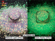 Load image into Gallery viewer, Luminous Glow In Dark Chunky Glitter
