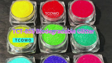 Load and play video in Gallery viewer, TCT-855 Cosmetic Grade Biodegradable Glitter Powder Organic Vegan Eco-Friendly for Nail Face Body Makeup
