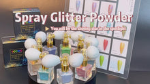 Load and play video in Gallery viewer, TCT-903 Holographic Body Glitter Sprayer, 12 Colors Fine Glitter for Face Hair Eye Nail, Non-Sticky Portable Makeup Sparkle
