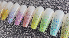 Load and play video in Gallery viewer, TCT-907 Holographic Irregular Shards Body Glitter Spray Laser Shimmer Powder for Face Hair Nail Skin Party Makeup

