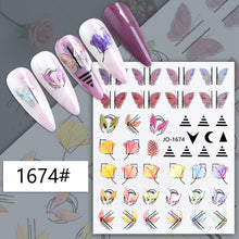 Load image into Gallery viewer, Self Adhesive Nail Strips Decal
