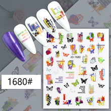 Load image into Gallery viewer, Self Adhesive Nail Strips Decal
