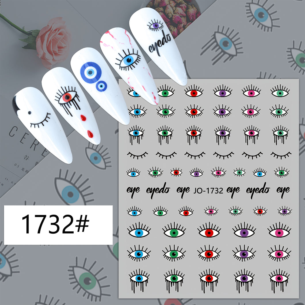 Eye Nail Decal  1732#