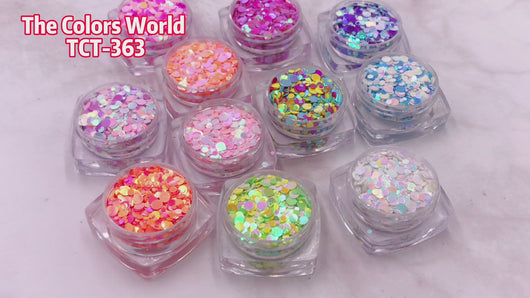 Round Dot Mix Mermaid Pearls Nail Glitter