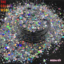 Load image into Gallery viewer, TCT-259 Mix Shape Holographic Laser Nails Glitter Nail Art Decoration Body Glitter Makeup Face Painting Gel Handwork Henna DIY
